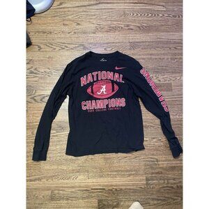 Alabama Crimson Tide Men's The Nike Tee 2020 National Champions Long Sleeve Sz M